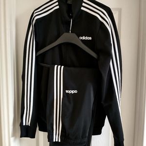 Adidas Black and white track suit